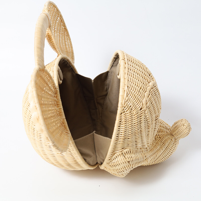 Disney collection Mickey Mouse Rattan Basket Bag Natural new