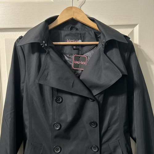 NWT Kimi+Kai Women’s Waterproof Double Breasted TrenchCoat (MISSING BELT) | Sz L - Picture 4 of 15