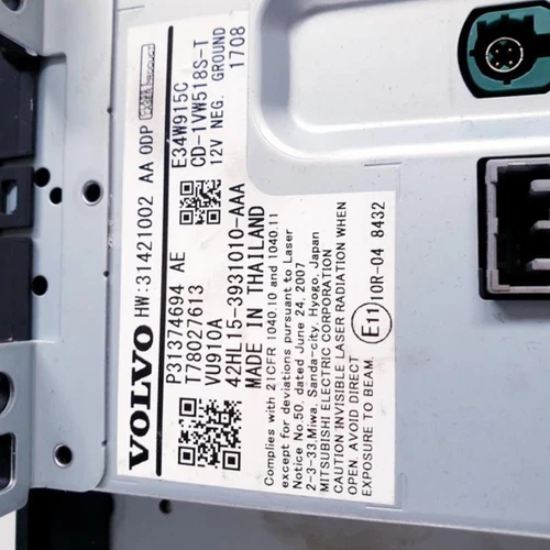 P31374694 Sistema Audio/Radio Cd para VOLVO XC90 Inscription AWD 2017 100740 - Imagen 3 de 6
