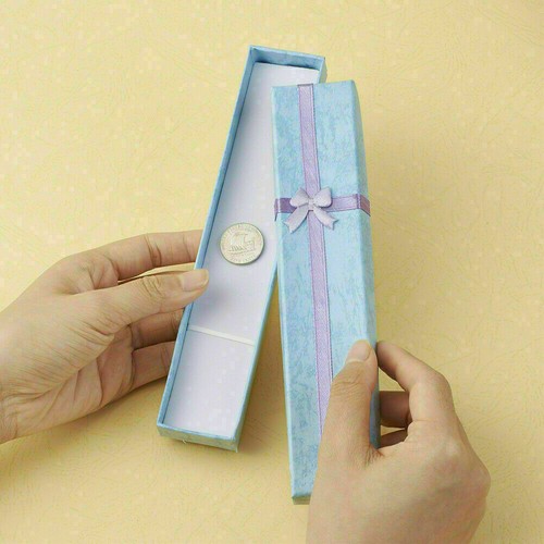 120 Stück Papier Geschenkboxen 20 cm Schmuck Halskette Armbänder Display verschiedene Farben - Bild 6 von 6