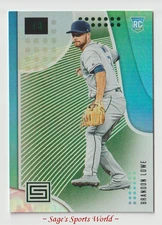 2019 Panini Status Baseball Green #20 Brandon Lowe RC - Tampa Bay Rays