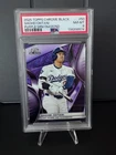 2025 TOPPS CHROME BLACK PURPLE MINI DIAMOND #50 SHOHEI OHTANI  /75 PSA 8