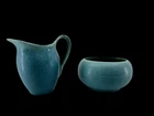Rare! Vintage Rookwood Pottery Set – Mid-Century Modern Pitcher + Bowl (AS IS)