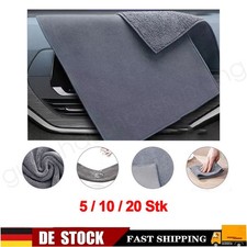 5/10/20 Pack Auto Premium Mikrofasertuch Poliertuch Trockentuch Microfaser Grau`