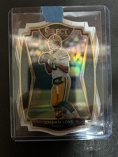 2020 Panini Select - Premier Level Jordan Love #147 White Prizm Die-Cut (RC)