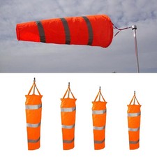 5 Sizes Airport Aviation Windsock Wind Sock Bag Festival Camping Flag Orange