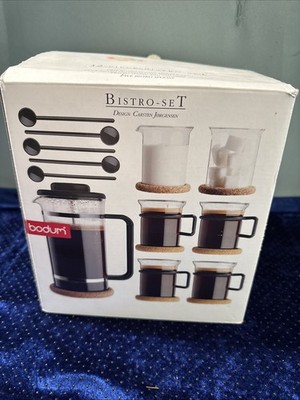 Vintage Bodum French Press Coffee Bistro Set Designed by Carsten Jorgenson