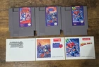 Mega Man 2 3 5 NES Bundle Authentic Cartridges and Manuals No Yellowing No Box
