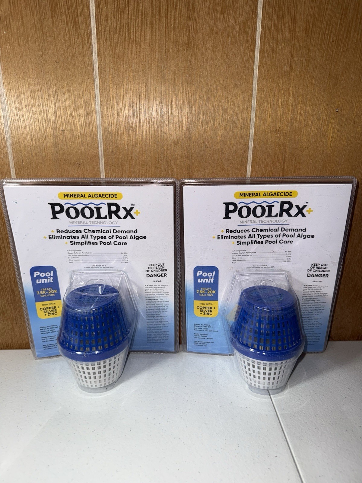 POOL RX+ 101001 6 Month Blue Treats 7.5k-20k Gallons New Sealed - 2 PACK