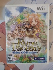 Rune Factory: Tides of Destiny (Nintendo Wii, 2011) Complete CIB W/ Manual