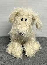 Russ Berrie Curly Dog 12" Plush White Shaggy Stuffed Animal