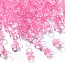 XINHUIDALSQ 150 Mini Acrylic Pacifiers for Baby 150 Count Pack of 1 , Pink