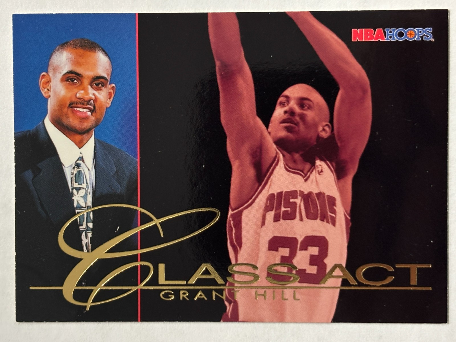 1995-96 NBA Hoops #237 Grant Hill Detroit Pistons Class Act