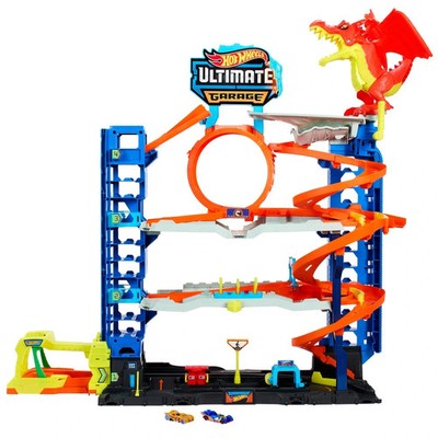 Hot Wheels City Lets Race Ultimate Garage Spielset mit Rennbahn