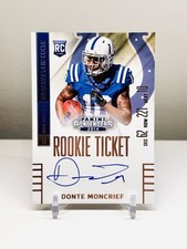 Donte Moncrief Rookie Auto 2014 Panini Contenders - #216 ON CARD. rookie card picture