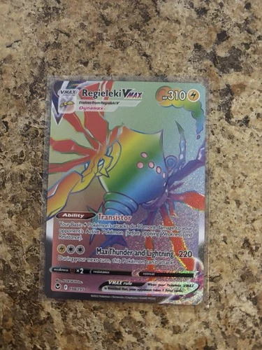 REGIELEKI VMAX 198/195 RAINBOW RARE SILVER TEMPEST POKEMON NM