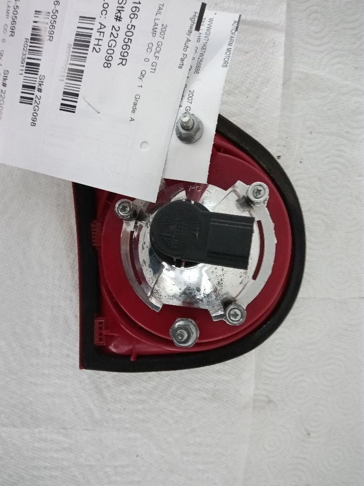 Luz trasera de pasajero VW Golf VIN K octavo dígito lámpara montada interior 2006 2007-2009 Foto 4 de 4