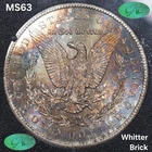 🌈 1884 CC Morgan Silver Dollar GSA CAC MS63 Rainbow Toned  🌈 Whitter Brick!