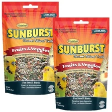 Higgins Sunburst Fruits & Veggies Gourmet Treats For Small Birds (2 Pa