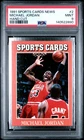 140522890 Michael Jordan 1991 Sports Cards News #2 PSA 9