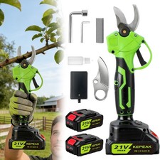 Electric Pruning Shears Cordless Pruner Brushless Branch Cutter with 2 Batteries