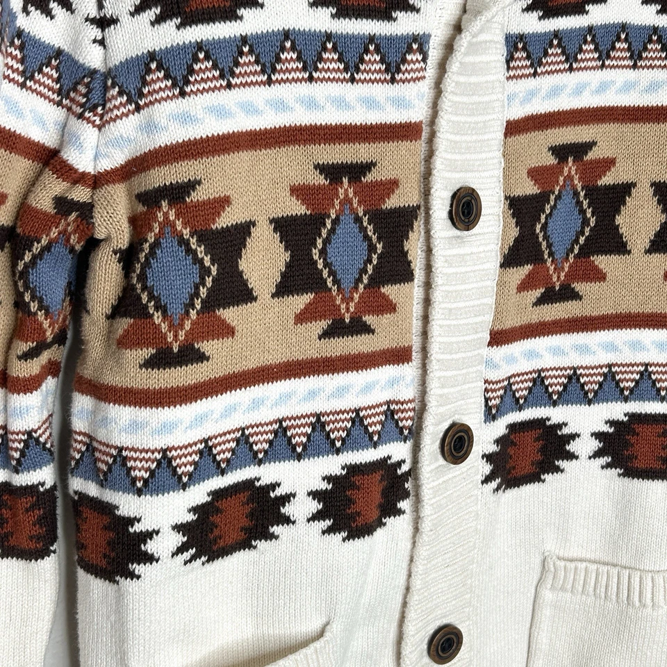 Gymboree Montana Mountains Cardigan Sweater Boys 7 Southwestern Fair Isle Cowboy - Image 4 of 4