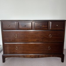 Stag Minstrel Chest of Drawers 4 Over 2 Original Brass Stag Handles