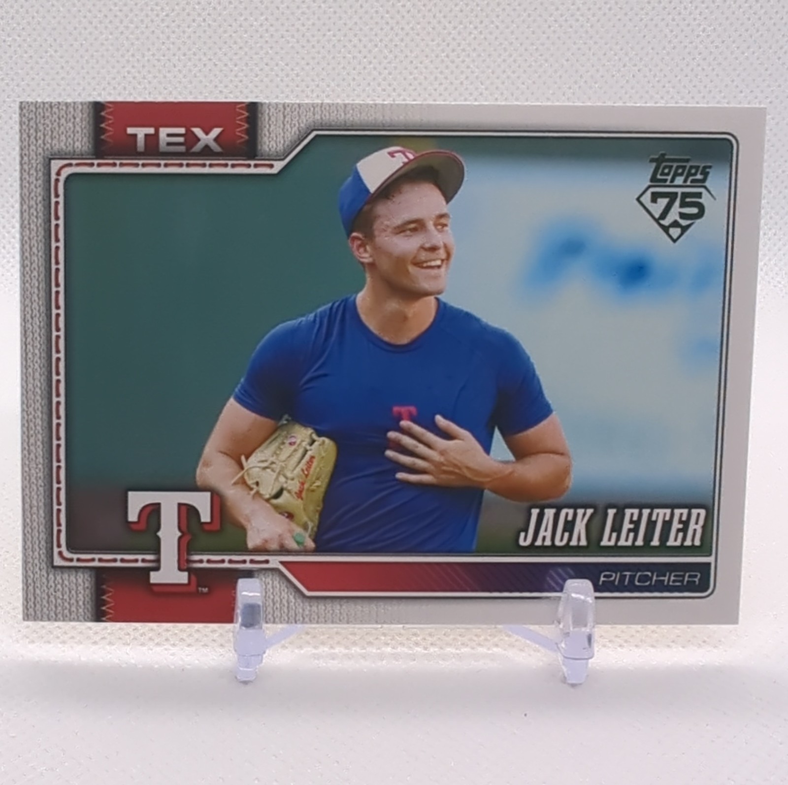 2026 Topps Series One Jack Leiter Texas Rangers #208 Golden Mirror!