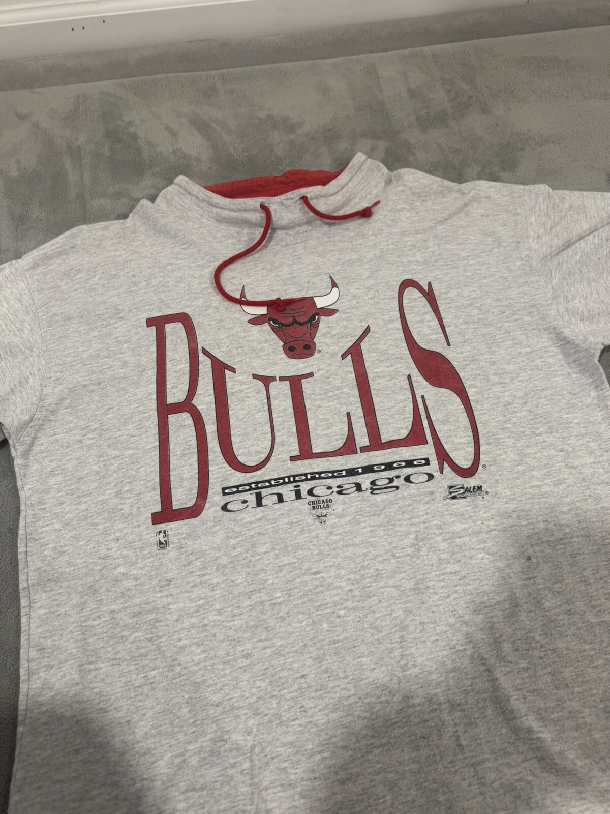 FILA Vintage Front Row Salem Sportswear Chicago Bulls MJ manica corta coulisse XL