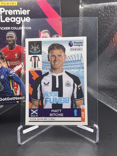 Panini Premier League 2022 Sticker Collection Matt Richie #447 Newcastle NM+ - Bild 1 von 2
