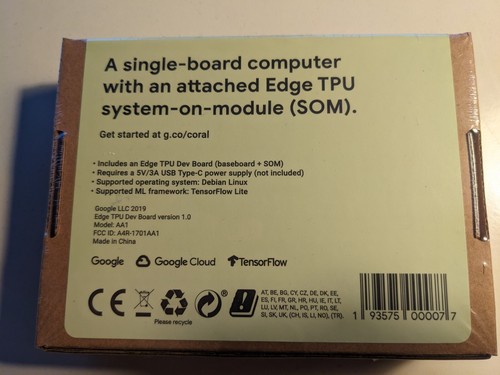 Google Coral AI | USB ML Accelerator | Edge TPU Coprocessor | G950-06809-01 - Afbeelding 2 van 5