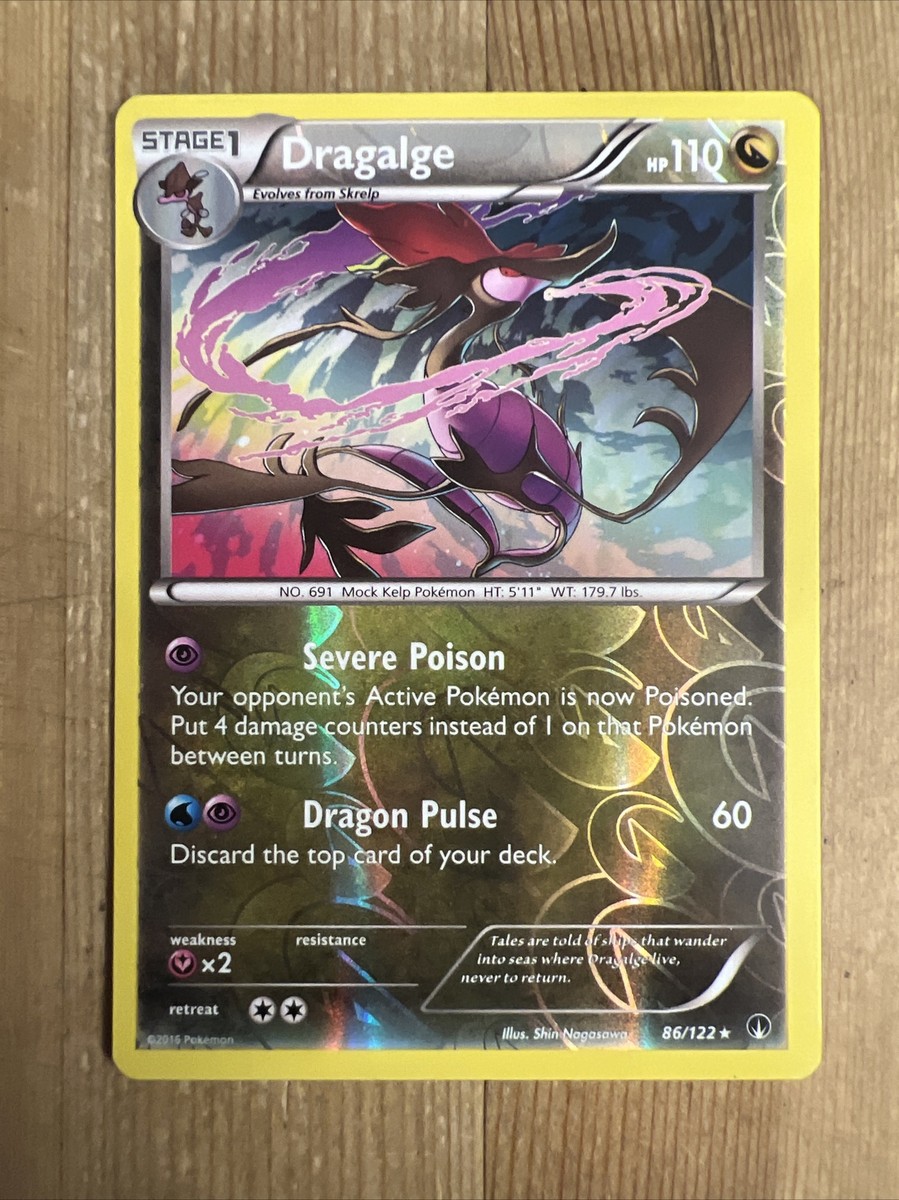 Pokemon TCG Dragalge 86/122 Reverse Holo Rare XY Breakpoint VLP | eBay