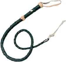 Denix Mini Top Grain Bullwhip Brown and Black Spanish Leather Construction 007