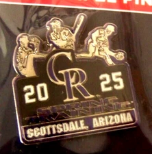 2025 Colorado Rockies pin Spring Training pitcher batter FREE SHIPPING c46491