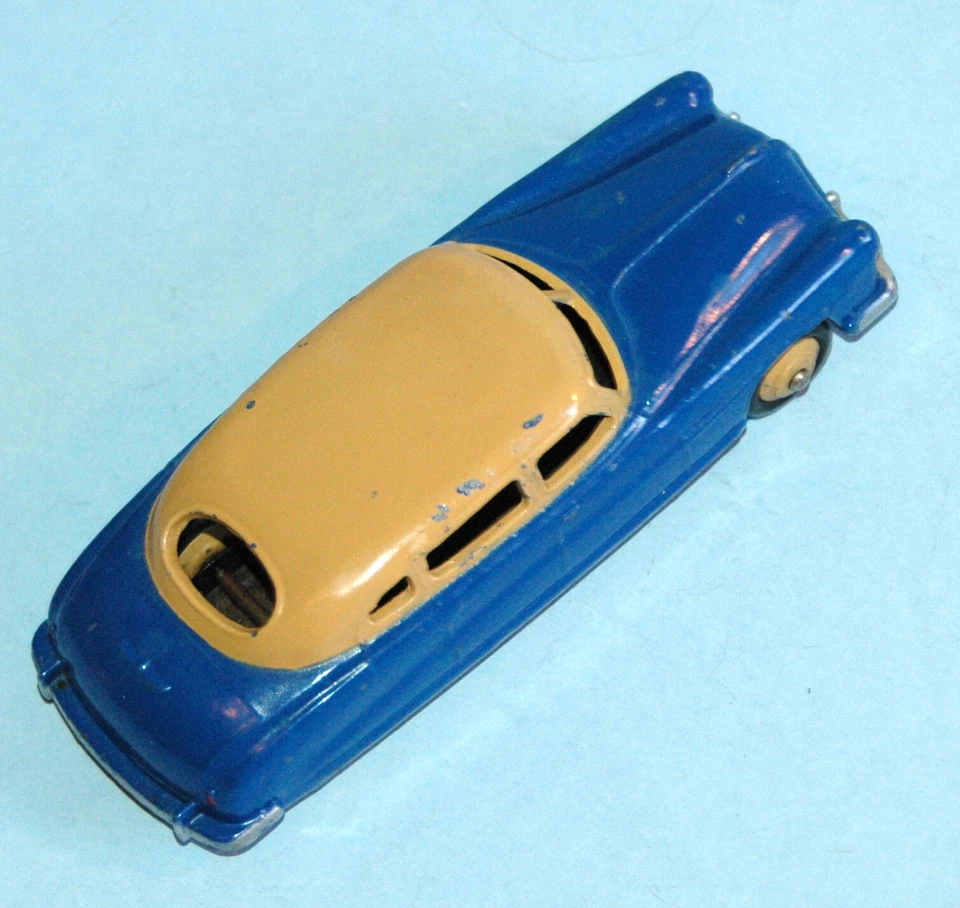 DINKY Meccano Reino Unido 1950 Hudson Commodore sedán #139b 'LOWLINE" azul medio y tostado Foto 3 de 4