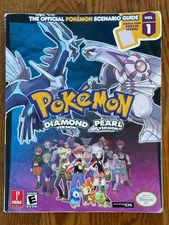 Official Pokemon Scenario Guide Book V1 for Diamond/Pearl Nintendo DS w/ Poster