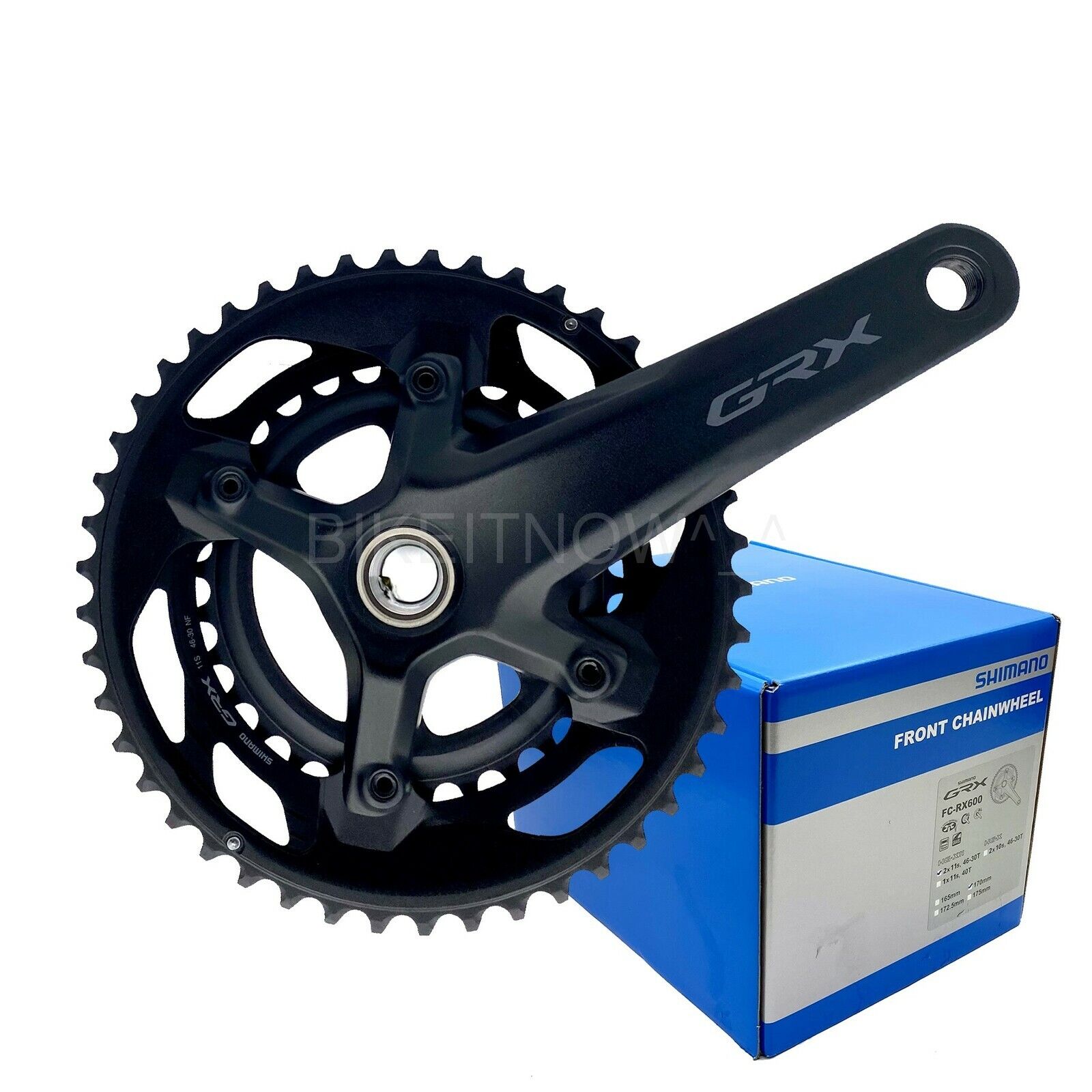 Shimano GRX FC-RX600 46X30T,165/170/172.5mm 2x11S Gravel Bike Crank Set New