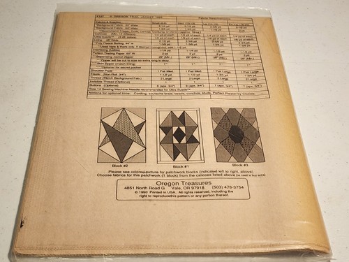 Chaqueta Oregon Treasures Pattern - The Oregon Trail (S-XL) #127 - Sin cortar - Imagen 2 de 2