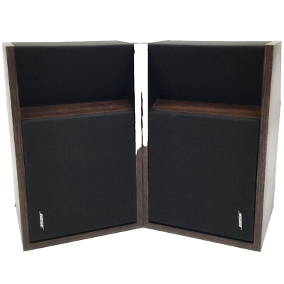 VINTAGE BOSE Model 201 Series II Stereo Bookshelf Speakers - Wood