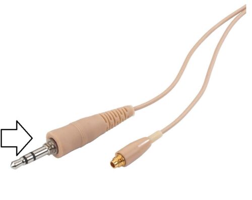 Replacement Headset Microphone Lead Cable 2.5mm SCREW jack IMG Stageline HSE-70c - Afbeelding 1 van 2