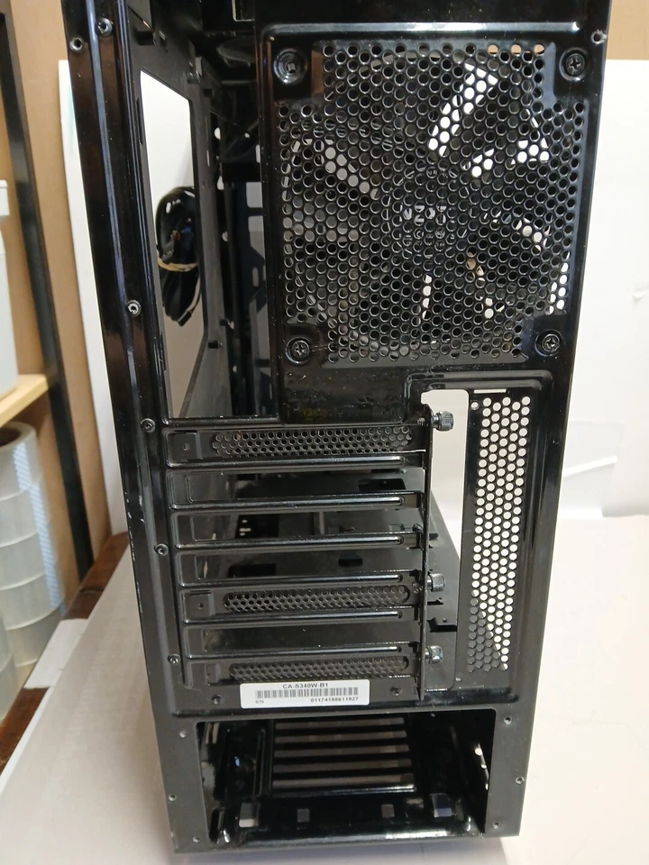 NZXT S340 CA-S340W-B1 Glossy Black Mid Tower Computer Case New Open Box - Image 3 of 4