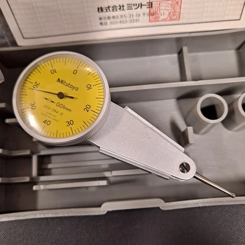 Mitutoyo Dial Test Indicator 513-984 0.01mm Set W/ Case NOS