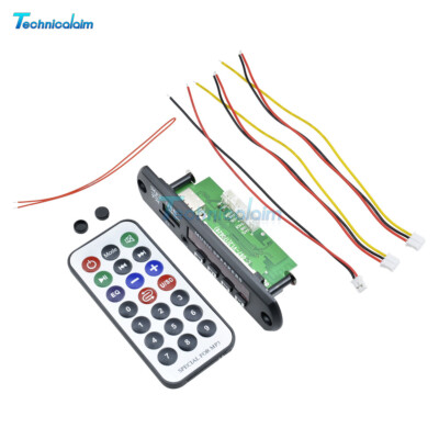 12V WMA 2*15W Amplifier MP3 Decoder Board Audio Module USB TF FM Radio AUX