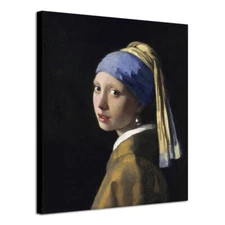 Canvas Print Painting Repro Wall Art The Girl with a Pearl Earring Jan Vermeer