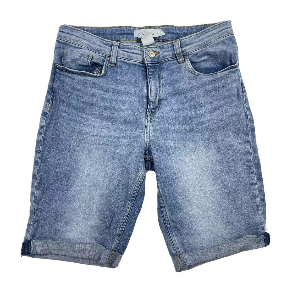 Womens jean bermuda best sale shorts