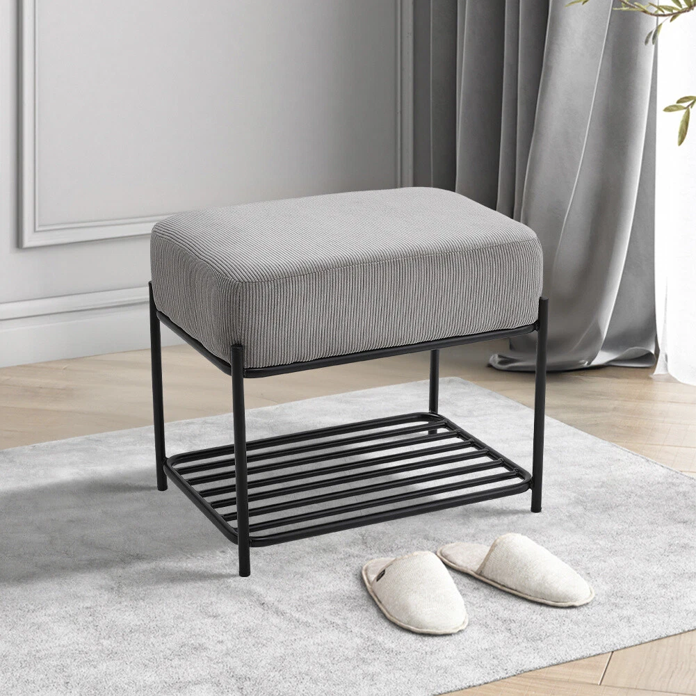 Metal 2024 vanity bench