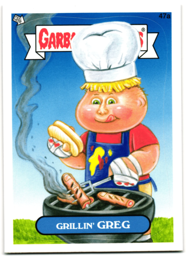 Grillin Greg 47a 2012 Topps Garbage Pail Kids Brand-New Series 1 - Afbeelding 1 van 2