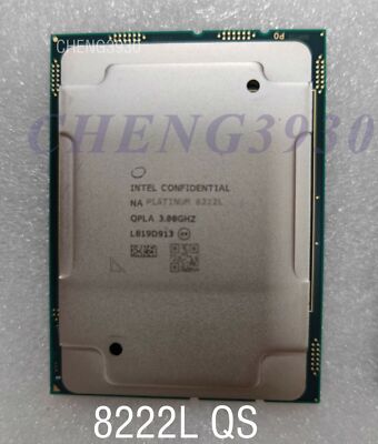 Intel Xeon Platinum 8222l QS 18 core 36 lines 3.0ghz 24.75mb 200w CPU processor