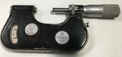 Mitutoyo Indicating Micrometer, 1-2" Range, .0001" Graduation
