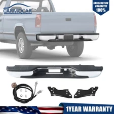 Chrome Rear Bumper For Chevy Silverado 1999-2007 for GMC Sierra 1500 2500
